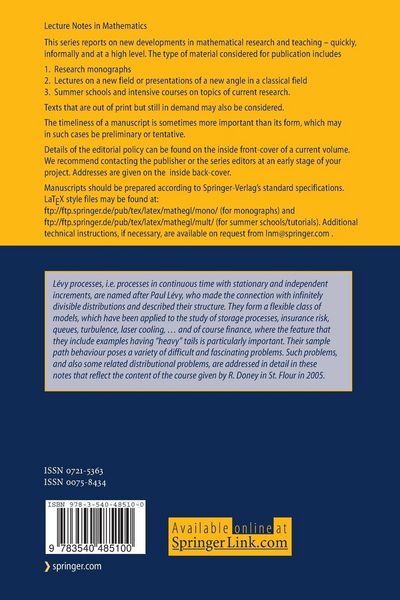 Produktbild: Fluctuation Theory for L&eacute;vy Processes