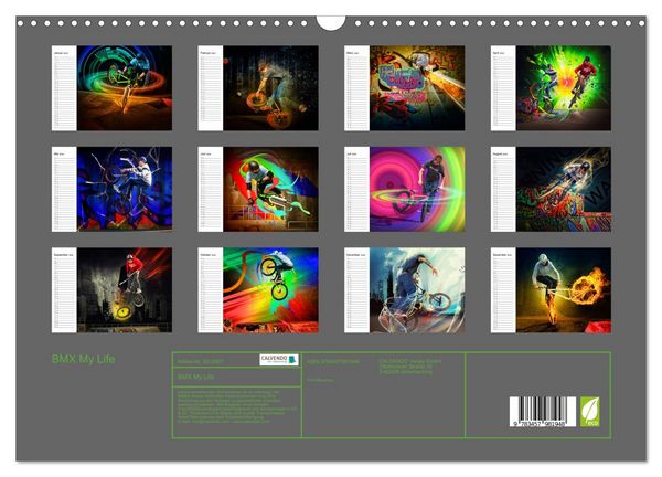 Produktbild: BMX My Life (Wandkalender 2026 DIN A3 quer), CALVENDO Monatskalender