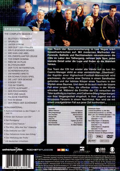 Produktbild: CSI - Season 2 [6 DVDs]