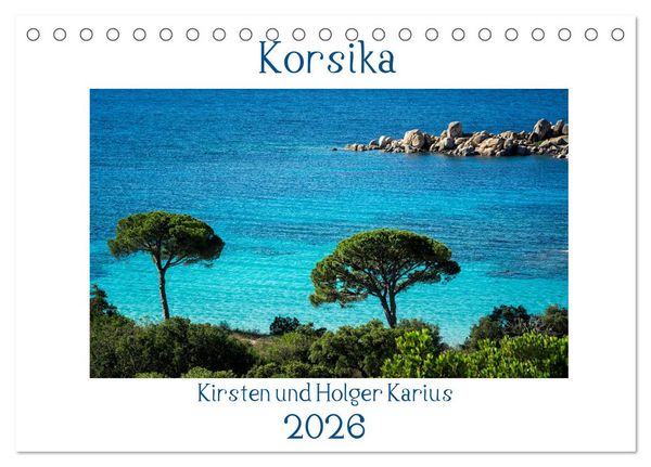 Produktbild: Korsika 2026 (Tischkalender 2026 DIN A5 quer), CALVENDO Monatskalender