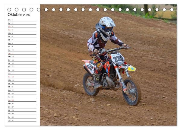 Produktbild: Motocross - Terminplaner (Tischkalender 2026 DIN A5 quer), CALVENDO Monatskalender