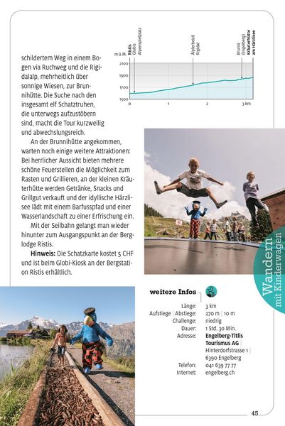 Produktbild: K&uuml;mmerly+Frey Erlebnis Schweiz Wandern mit Kinderwagen - Wanderf&uuml;hrer