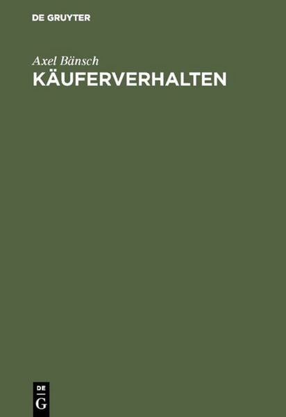 Produktbild: K&auml;uferverhalten