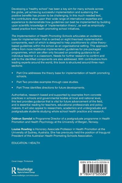 Produktbild: The Implementation of Health Promoting Schools
