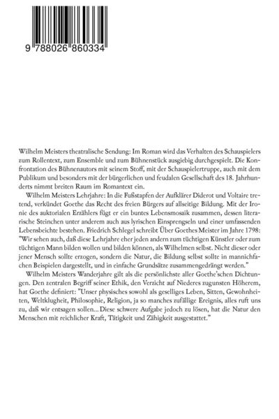 Produktbild: Wilhelm Meisters theatralische Sendung, Lehrjahre & Wanderjahre