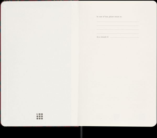 Produktbild: Moleskine Silk Notizbuch large/A5, liniert, fester Einband, Bordeaux