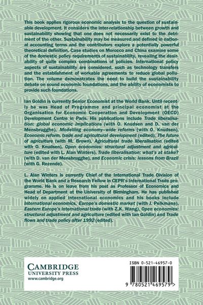 Produktbild: The Economics of Sustainable Development