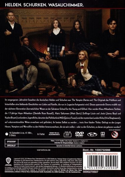 Produktbild: Legacies - 1. Staffel [3 DVDs]
