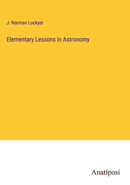Produktbild: Elementary Lessons in Astronomy