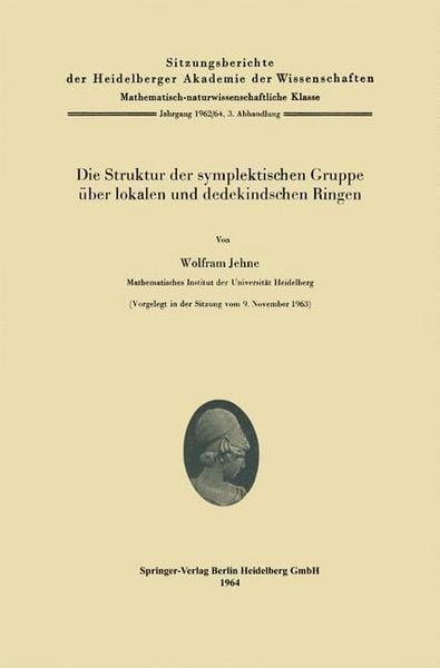 Produktbild: Die Struktur der symplektischen Gruppe &uuml;ber lokalen und dedekindschen Ringen