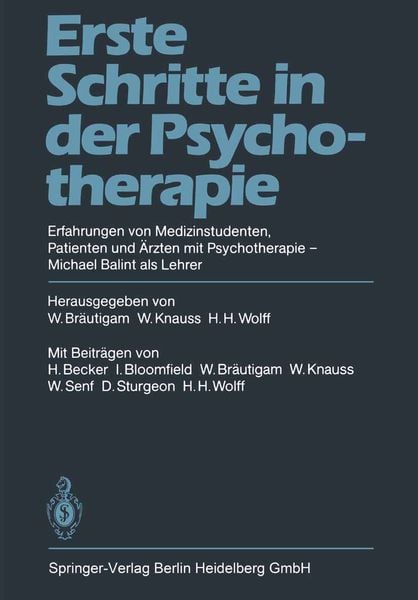 Produktbild: Erste Schritte in der Psychotherapie