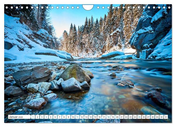 Produktbild: Am Wasser entlang in den Alpen (Wandkalender 2026 DIN A4 quer), CALVENDO Monatskalender