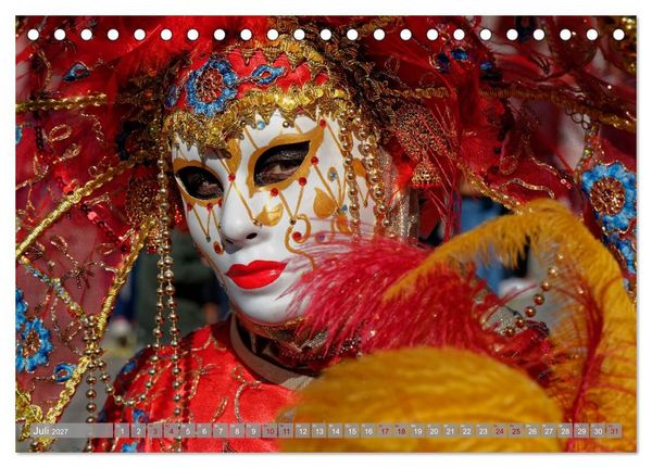 Produktbild: neunziggrad I photoart: der karneval von venedig (Tischkalender 2027 DIN A5 quer), CALVENDO Monatskalender