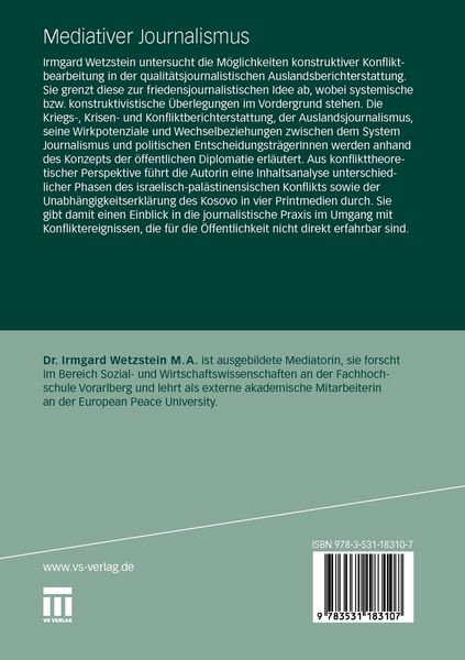 Produktbild: Mediativer Journalismus