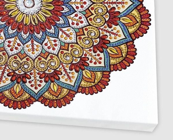 Produktbild: Diamond Painting "Diamantane Mandala Set 6", rot / orange / petrol