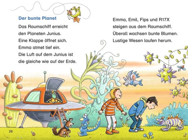 Produktbild: Duden Leseprofi &ndash; Die verr&uuml;ckte Reise ins All, 1. Klasse