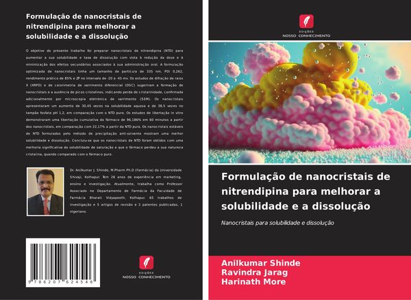 Produktbild: Formula&ccedil;&atilde;o de nanocristais de nitrendipina para melhorar a solubilidade e a dissolu&ccedil;&atilde;o