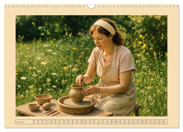 Produktbild: Hobbytr&auml;ume - Einblicke in Freizeit und Hobbys von den 50ern bis 80ern (Wandkalender 2026 DIN A3 quer), CALVENDO Monatskalender