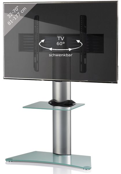 Produktbild: Universal TV Fernseh St&auml;nder Standfu&szlig; Alu Zental