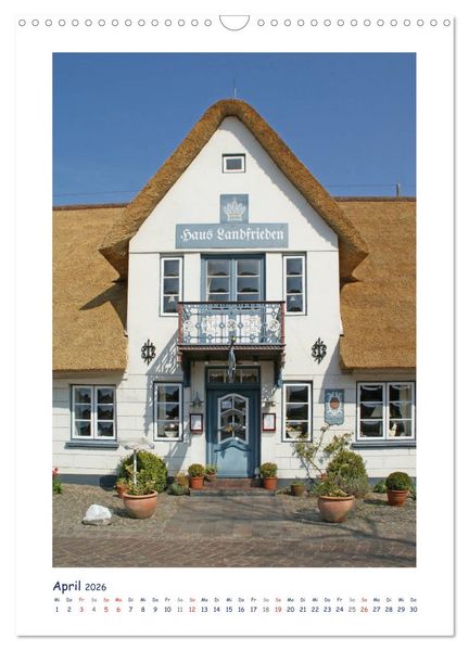 Produktbild: Friesenh&auml;user auf F&ouml;hr (Wandkalender 2026 DIN A3 hoch), CALVENDO Monatskalender