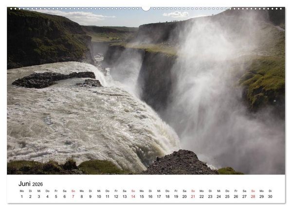 Produktbild: Island Natur pur (Wandkalender 2026 DIN A2 quer), CALVENDO Monatskalender