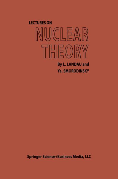 Produktbild: Lectures on Nuclear Theory