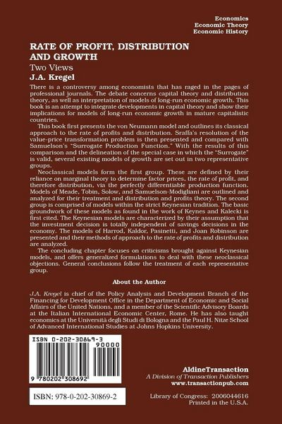 Produktbild: Rate of Profit, Distribution and Growth