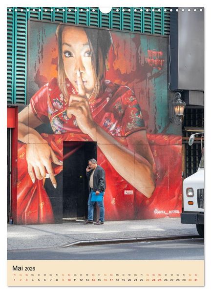 Produktbild: Walls of New York &ndash; Street Art in Farbe (Wandkalender 2026 DIN A3 hoch), CALVENDO Monatskalender