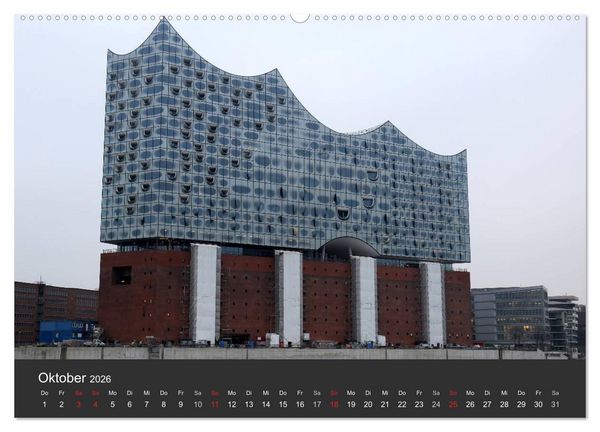 Produktbild: Hafen Hamburg 2026 (hochwertiger Premium Wandkalender 2026 DIN A2 quer), Kunstdruck in Hochglanz