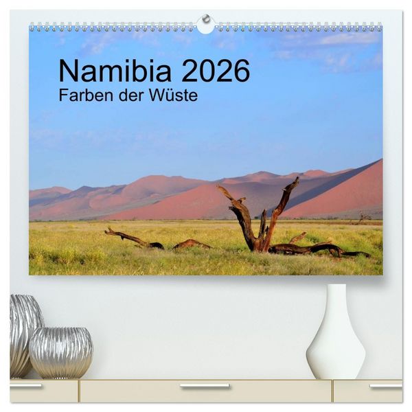 Produktbild: Namibia 2026 Farben der W&uuml;ste (hochwertiger Premium Wandkalender 2026 DIN A2 quer), Kunstdruck in Hochglanz