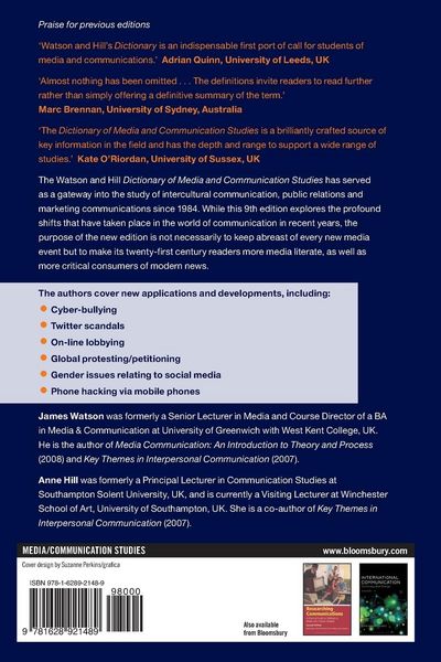 Produktbild: Dictionary of Media and Communication Studies