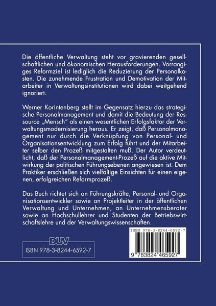Produktbild: Strategisches Personalmanagement f&uuml;r die &ouml;ffentliche Verwaltung