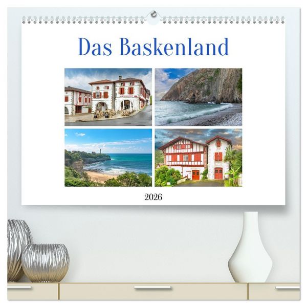 Produktbild: Das Baskenland (hochwertiger Premium Wandkalender 2026 DIN A2 quer), Kunstdruck in Hochglanz