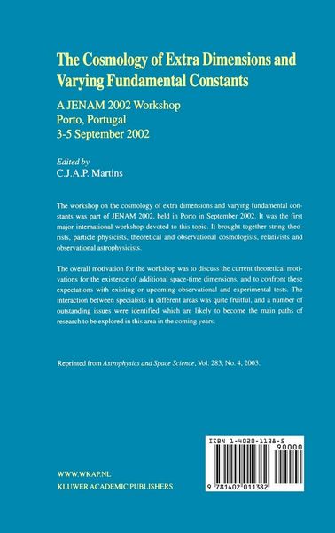 Produktbild: The Cosmology of Extra Dimensions and Varying Fundamental Constants