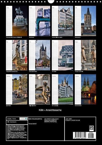 Produktbild: K&ouml;ln - Ansichtssache (Wandkalender immerw&auml;hrend DIN A3 hoch)