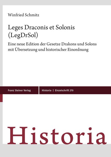 Produktbild: Leges Draconis et Solonis (LegDrSol)
