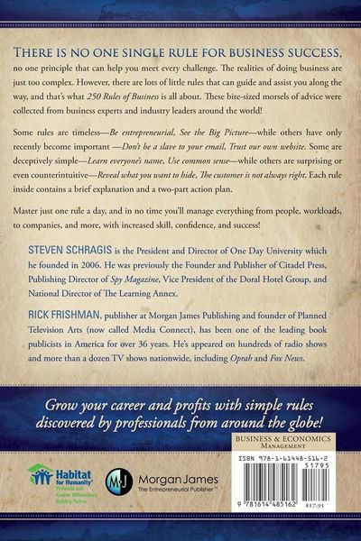 Produktbild: 250 Rules of Business