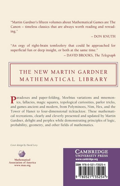 Produktbild: Hexaflexagons, Probability Paradoxes, and the Tower of Hanoi