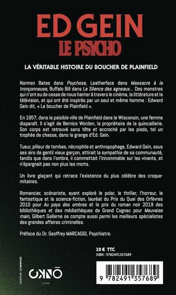 Produktbild: Edward Gein : le psycho