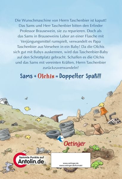 Produktbild: Die Olchis und das Sams 1. Die kaputte Wunschmaschine