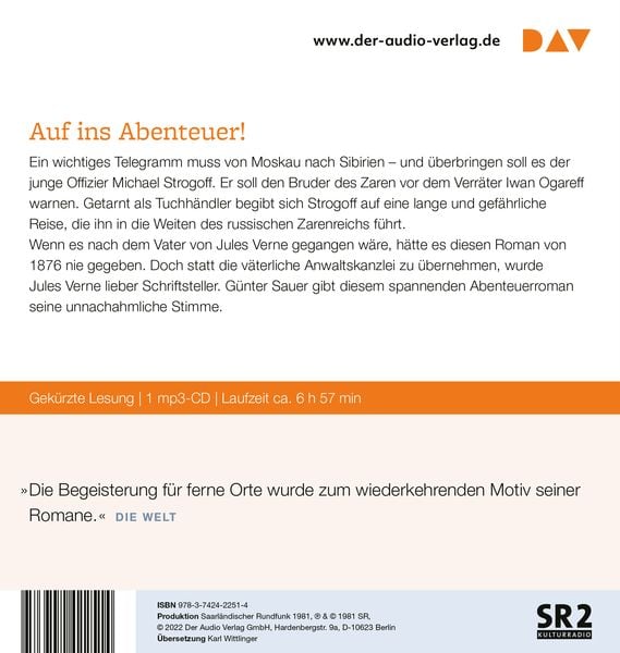 Produktbild: Der Kurier des Zaren