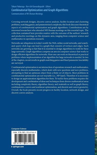Produktbild: Combinatorial Optimization and Graph Algorithms