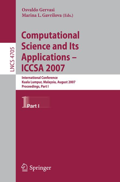 Produktbild: Computational Science and Its Applications - ICCSA 2007