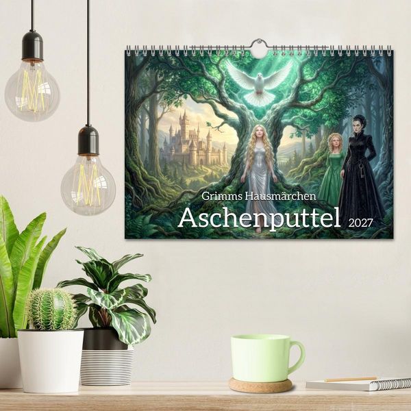 Produktbild: Grimms Hausm&auml;rchen Aschenputtel (Wandkalender 2027 DIN A4 quer), CALVENDO Monatskalender