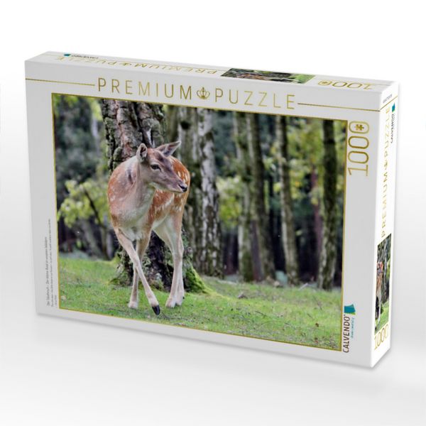 Produktbild: CALVENDO Puzzle Der Sikahirsch - Der kleine Asiat in unseren W&auml;ldern | 1000 Teile Lege-Gr&ouml;&szlig;e 64x48cm Foto-Puzzle f&uuml;r gl&uuml;ckliche Stunden