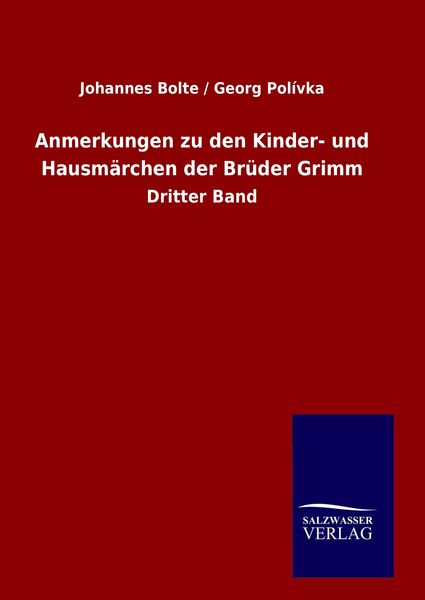 Produktbild: Anmerkungen zu den Kinder- und Hausm&auml;rchen der Br&uuml;der Grimm