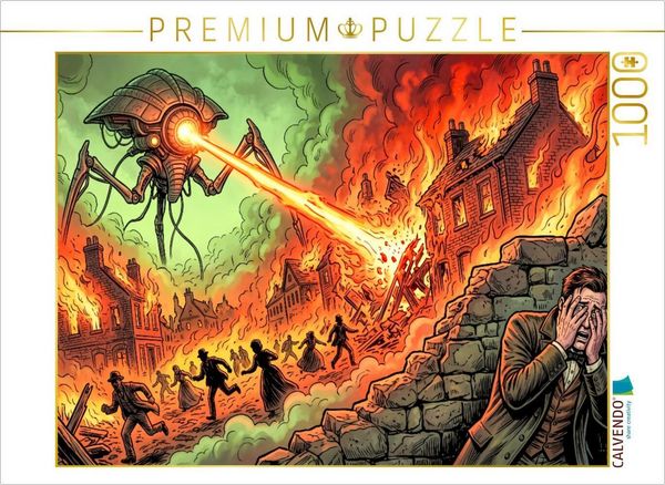 CALVENDO Puzzle Der Hitzestrahl vernichtet ganze Dörfer | 1000 Teile Lege-Größe 64 × 48 cm Foto-Puzzle für glückliche Stunden