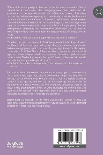 Produktbild: Women's Right to Reproductive Self-Determination from the Perspective of Civil Law