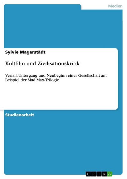 Produktbild: Kultfilm und Zivilisationskritik
