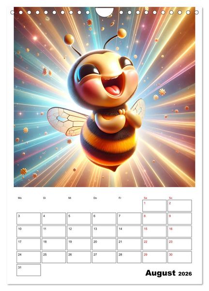 Produktbild: Heitere Insektenwelt (Wandkalender 2026 DIN A4 hoch), CALVENDO Monatskalender